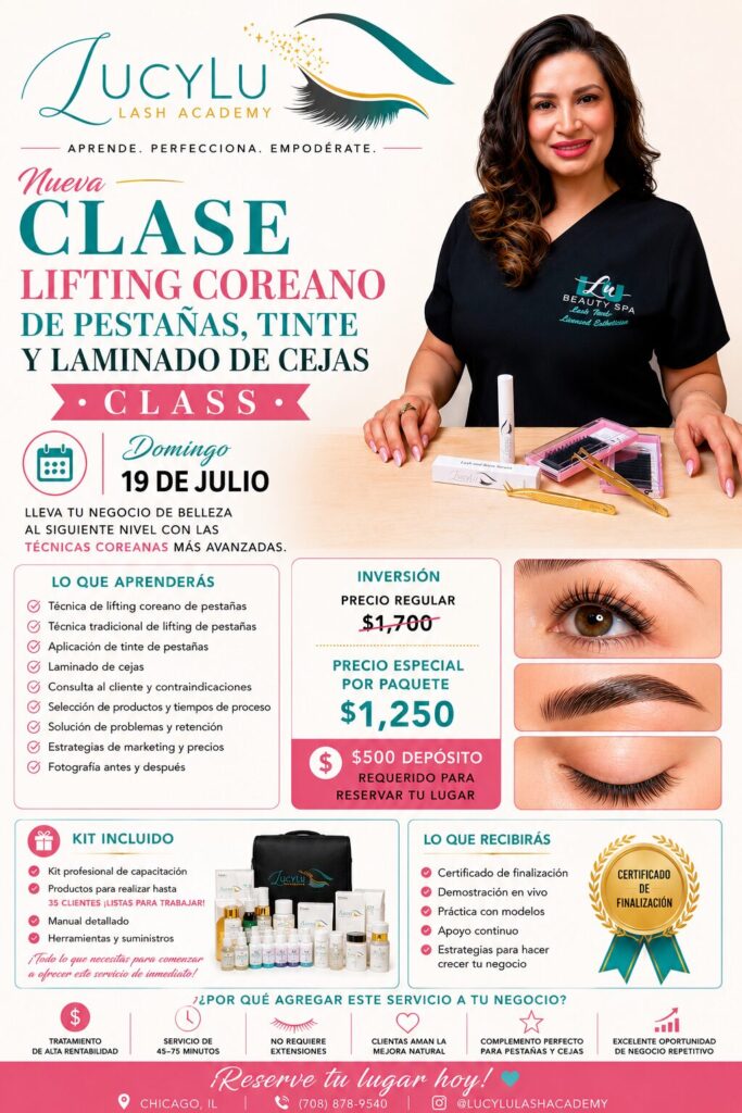 Cómo Aprender Lash Lift Coreano en Chicago