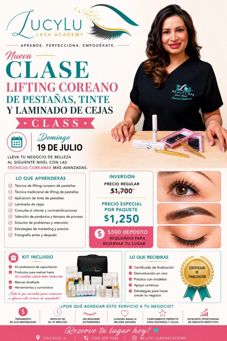 Cómo Aprender Lash Lift Coreano en Chicago